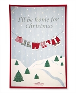 Home for xmas White viskestykke 50 x 70 cm piece priented fra GreenGate - Tinashjem